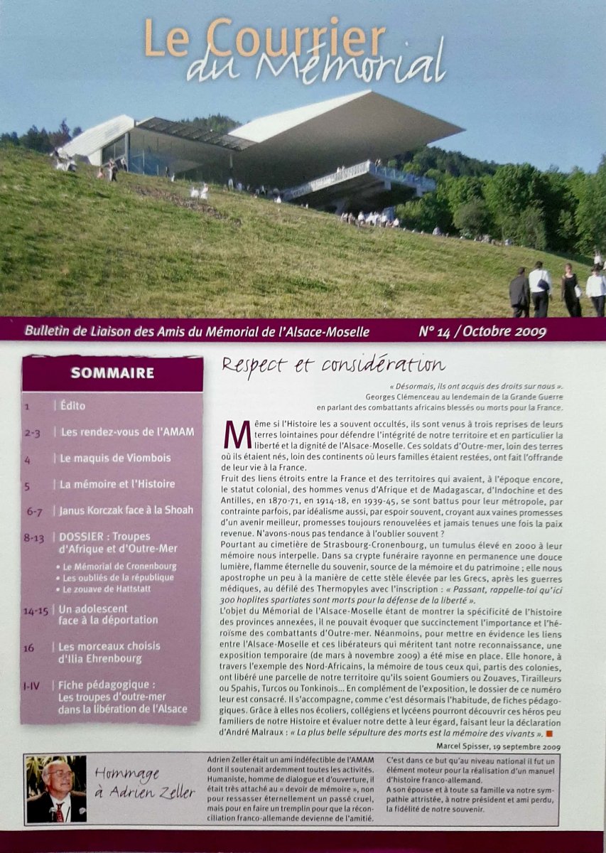 Le Courrier du Mémorial n°14 - AMAM