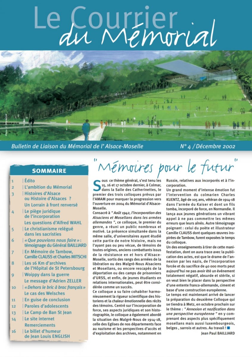 Le Courrier du Mémorial n°4 - AMAM