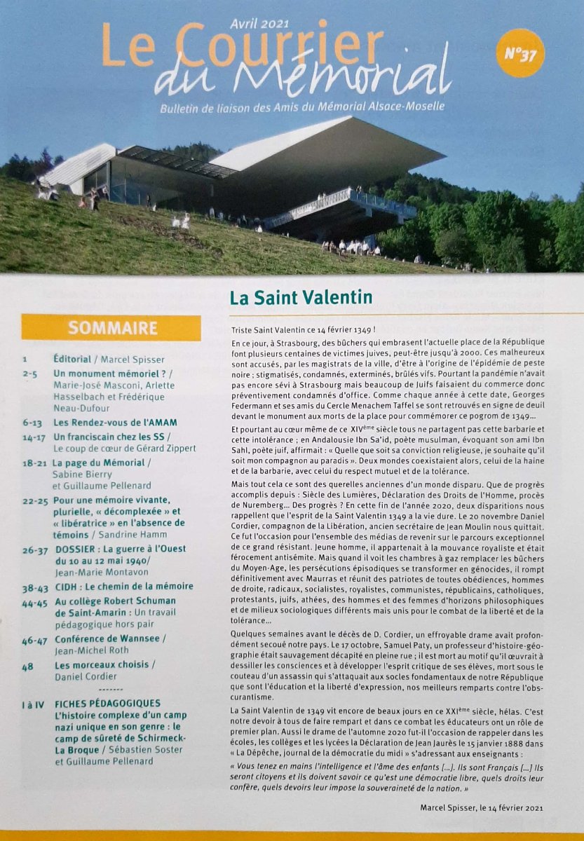 Le Courrier du Mémorial n°37 - AMAM